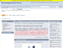 Tablet Screenshot of biztonsagtechnikaforum.hu